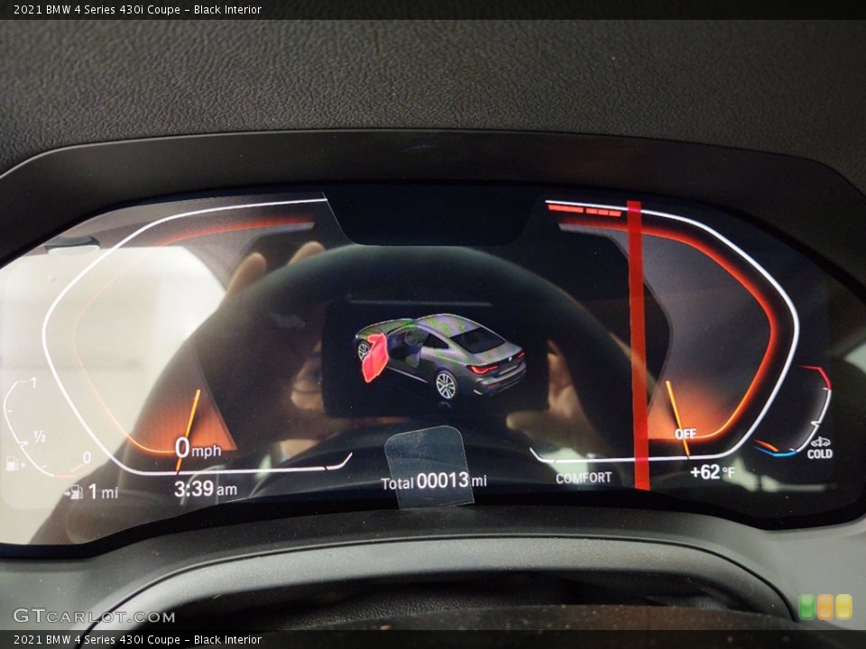 Black Interior Gauges for the 2021 BMW 4 Series 430i Coupe #141112537