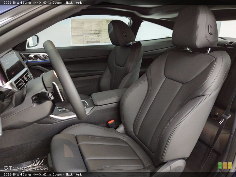 Black Interior Front Seat for the 2021 BMW 4 Series M440i xDrive Coupe #141113005