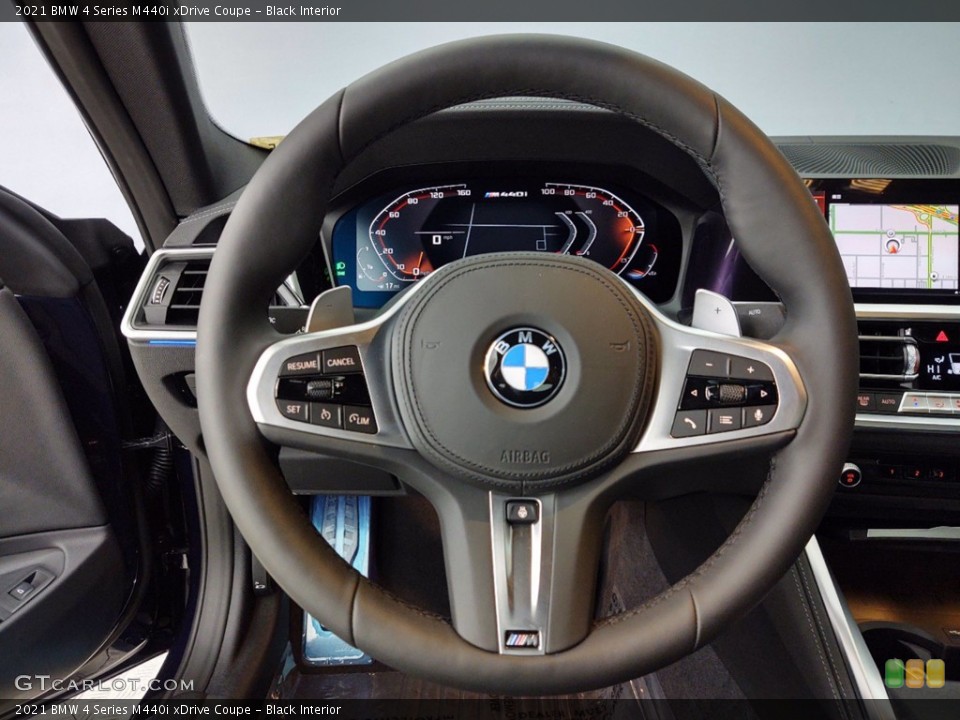Black Interior Steering Wheel for the 2021 BMW 4 Series M440i xDrive Coupe #141113044