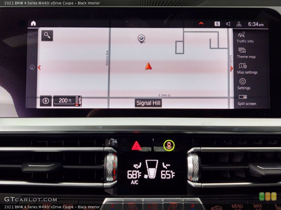 Black Interior Navigation for the 2021 BMW 4 Series M440i xDrive Coupe #141113147