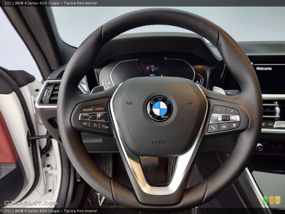 Tacora Red Interior Steering Wheel for the 2021 BMW 4 Series 430i Coupe #141113455