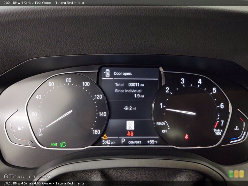 Tacora Red Interior Gauges for the 2021 BMW 4 Series 430i Coupe #141113500