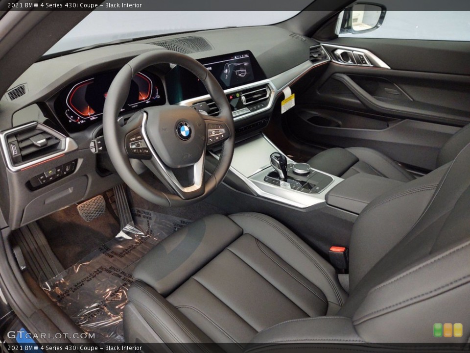 Black Interior Front Seat for the 2021 BMW 4 Series 430i Coupe #141113776
