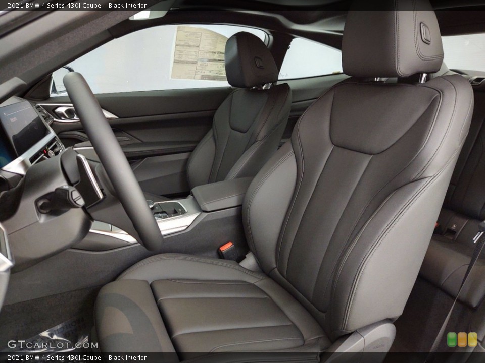 Black Interior Front Seat for the 2021 BMW 4 Series 430i Coupe #141113803