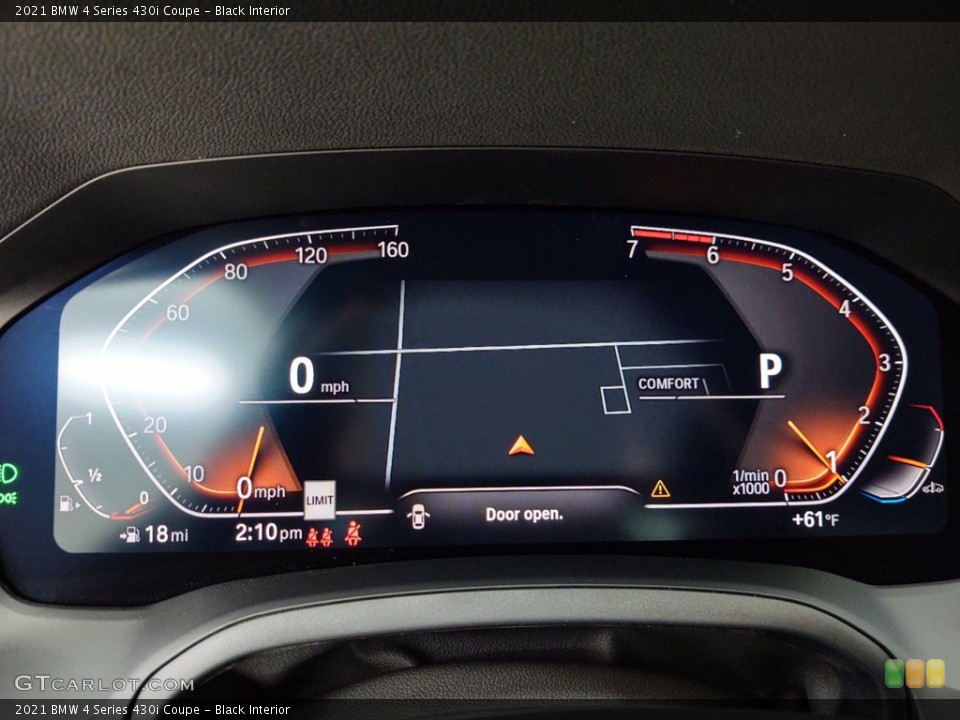 Black Interior Gauges for the 2021 BMW 4 Series 430i Coupe #141113874