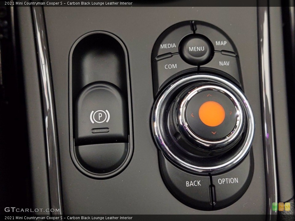 Carbon Black Lounge Leather Interior Controls for the 2021 Mini Countryman Cooper S #141115105