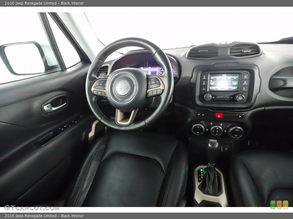 Black Interior Dashboard for the 2016 Jeep Renegade Limited #141116020