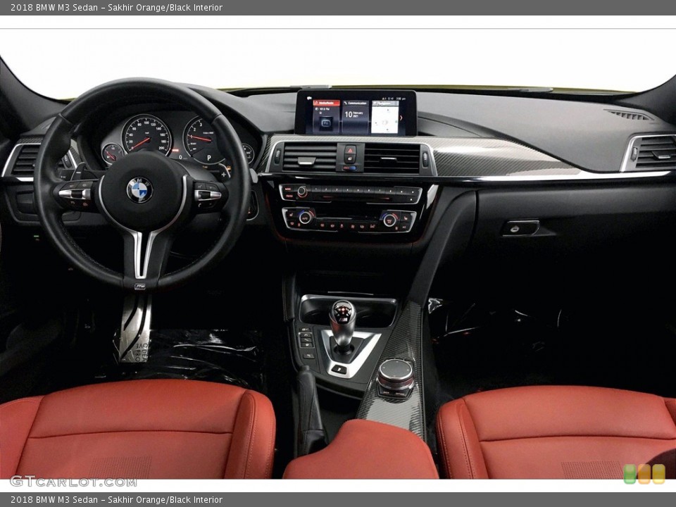 Sakhir Orange/Black Interior Dashboard for the 2018 BMW M3 Sedan #141121519