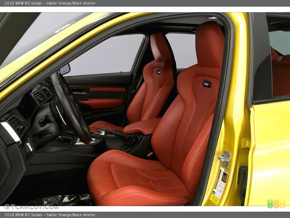 Sakhir Orange/Black Interior Front Seat for the 2018 BMW M3 Sedan #141121879