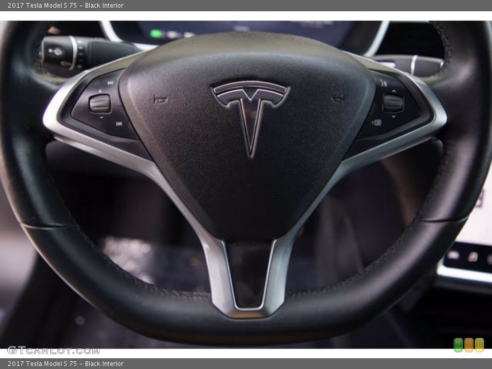 Black Interior Steering Wheel for the 2017 Tesla Model S 75 #141127297