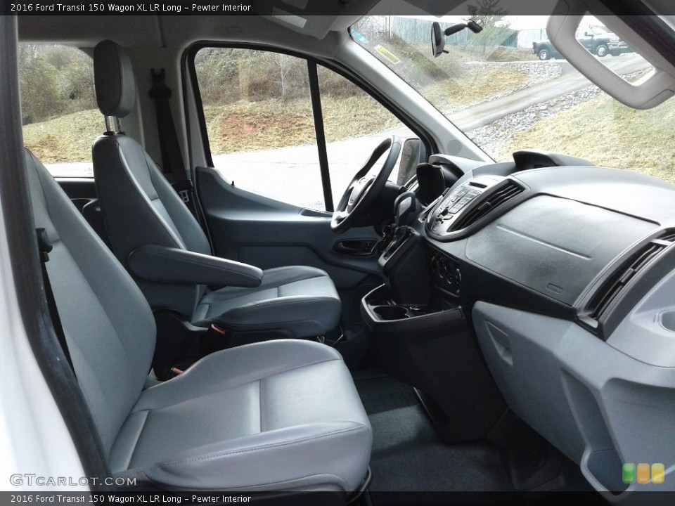 Pewter Interior Front Seat for the 2016 Ford Transit 150 Wagon XL LR Long #141128537