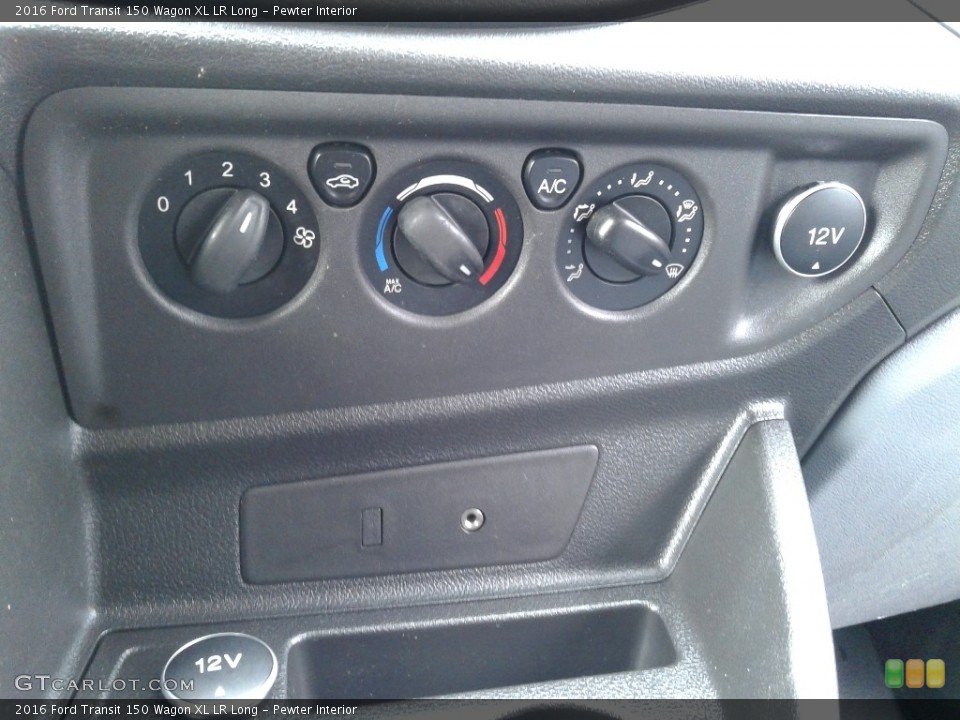 Pewter Interior Controls for the 2016 Ford Transit 150 Wagon XL LR Long #141128723