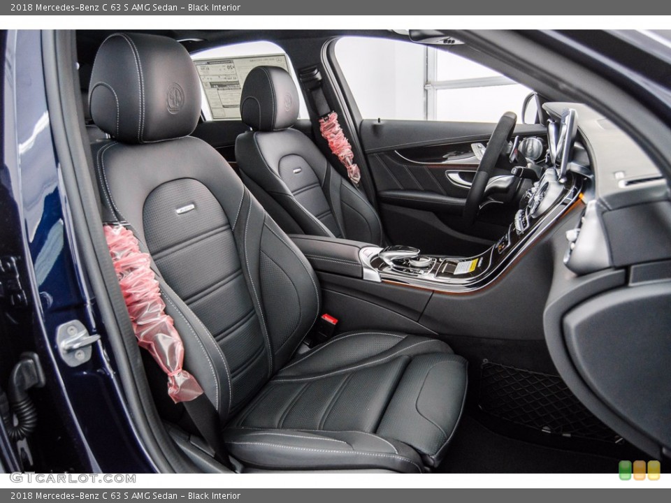 Black Interior Front Seat for the 2018 Mercedes-Benz C 63 S AMG Sedan #141129182