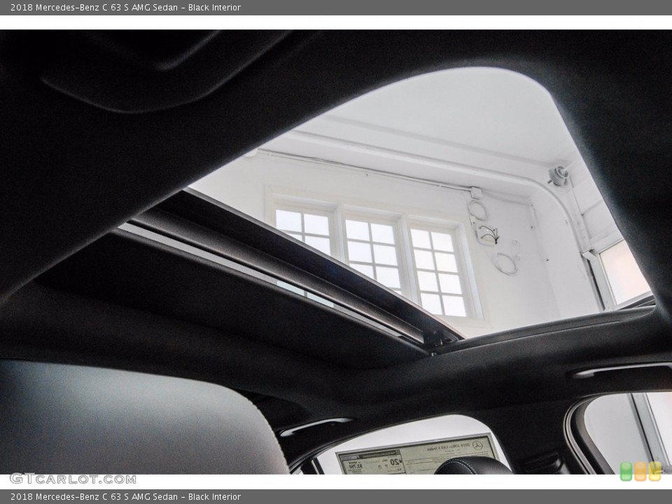 Black Interior Sunroof for the 2018 Mercedes-Benz C 63 S AMG Sedan #141129350