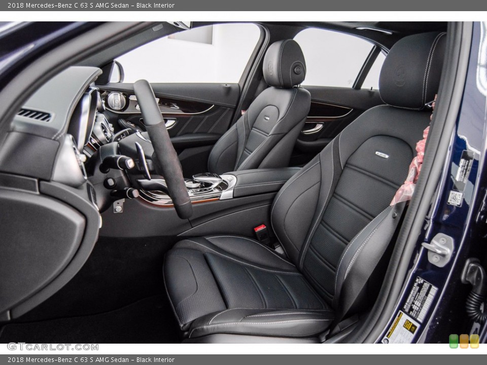 Black Interior Front Seat for the 2018 Mercedes-Benz C 63 S AMG Sedan #141129557