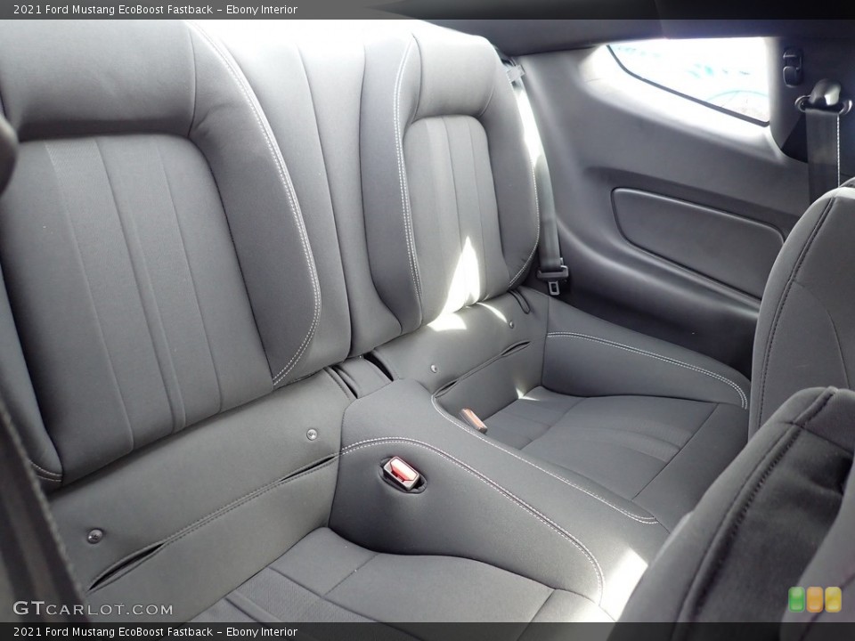 Ebony Interior Rear Seat for the 2021 Ford Mustang EcoBoost Fastback #141133442