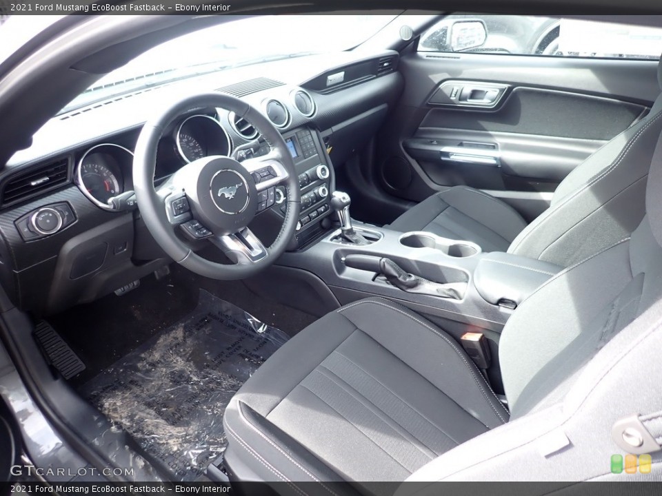 Ebony Interior Photo for the 2021 Ford Mustang EcoBoost Fastback #141133469