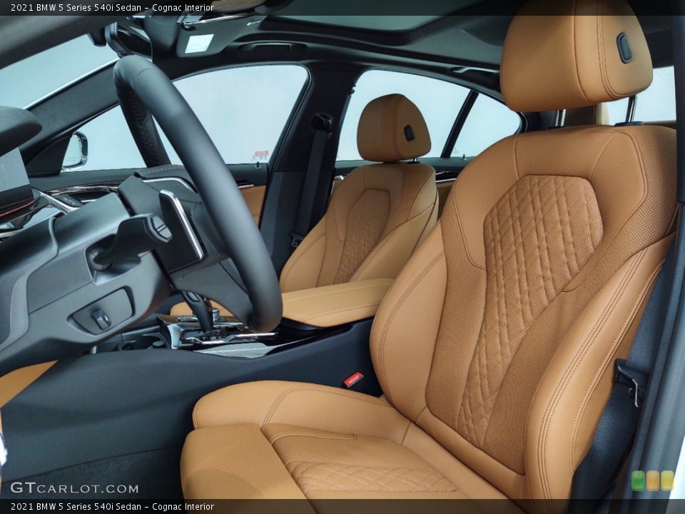 Cognac Interior Front Seat for the 2021 BMW 5 Series 540i Sedan #141135612