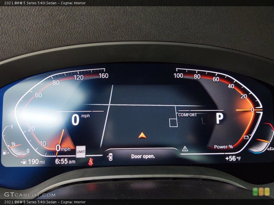 Cognac Interior Gauges for the 2021 BMW 5 Series 540i Sedan #141135747