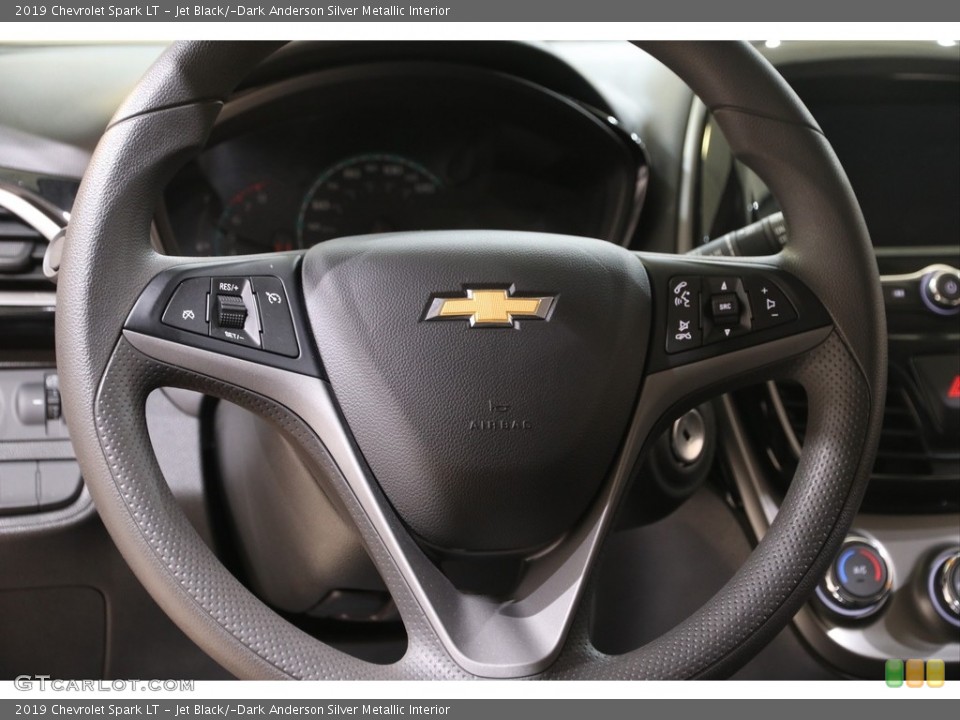 Jet Black/­Dark Anderson Silver Metallic Interior Steering Wheel for the 2019 Chevrolet Spark LT #141137370