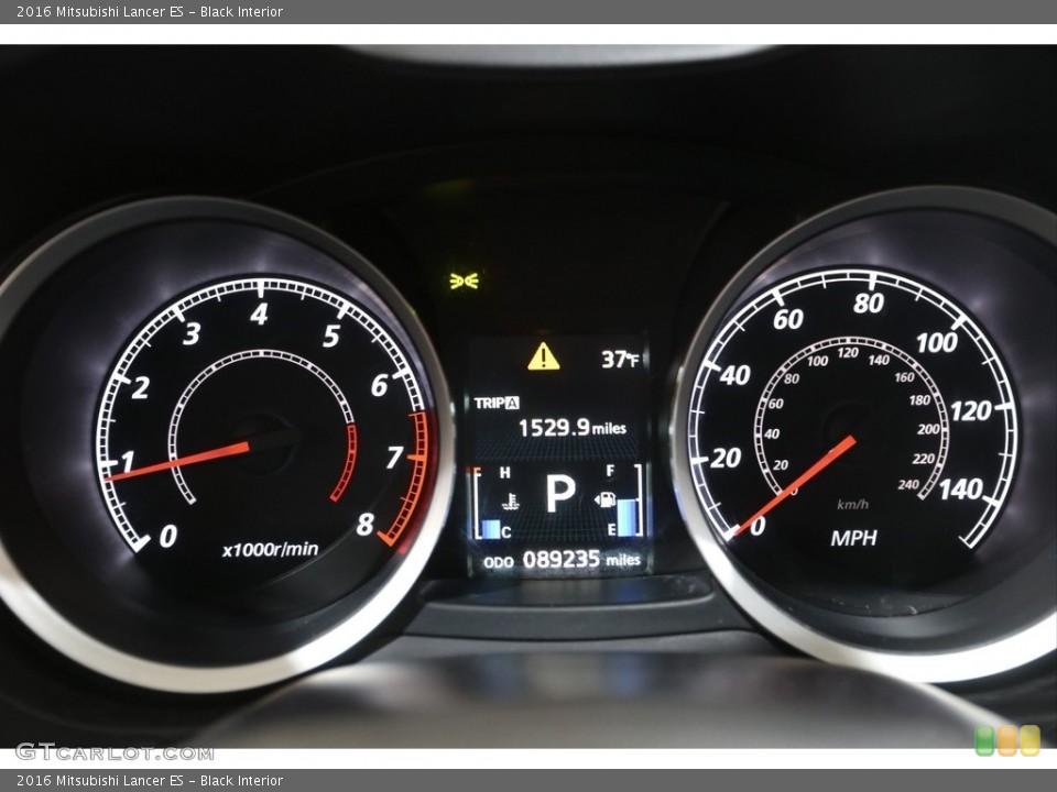 Black Interior Gauges for the 2016 Mitsubishi Lancer ES #141140527