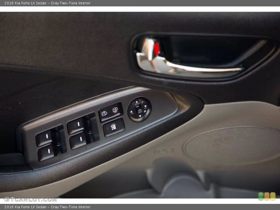 Gray Two-Tone Interior Door Panel for the 2016 Kia Forte LX Sedan #141141565