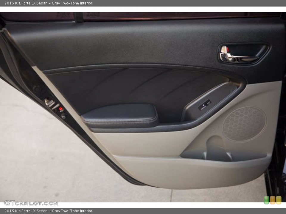 Gray Two-Tone Interior Door Panel for the 2016 Kia Forte LX Sedan #141141586