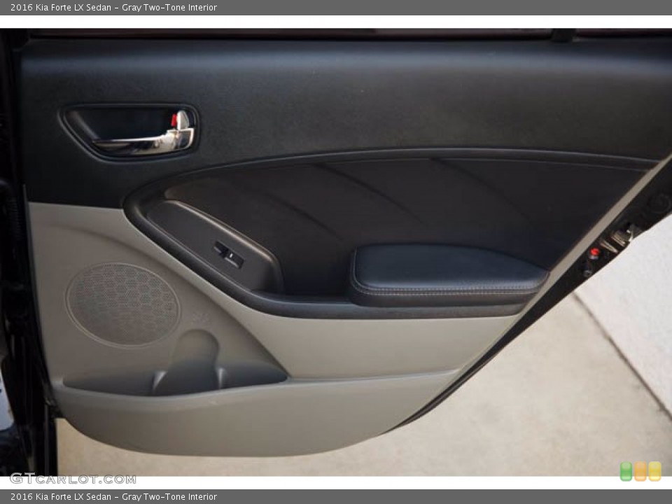 Gray Two-Tone Interior Door Panel for the 2016 Kia Forte LX Sedan #141141610