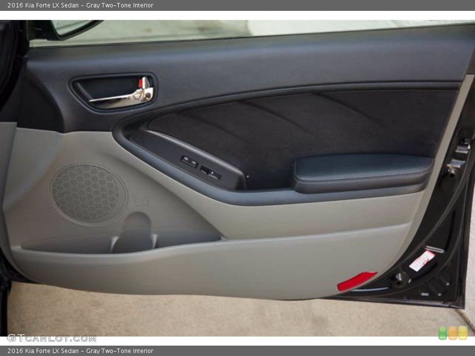 Gray Two-Tone Interior Door Panel for the 2016 Kia Forte LX Sedan #141141631