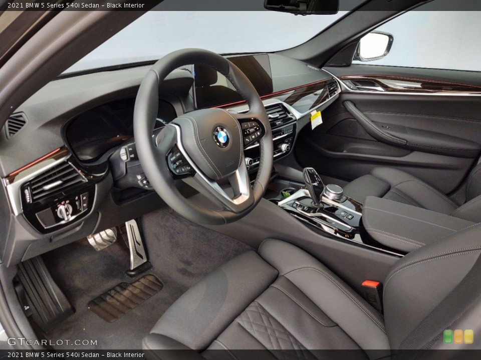 Black Interior Photo for the 2021 BMW 5 Series 540i Sedan #141144973