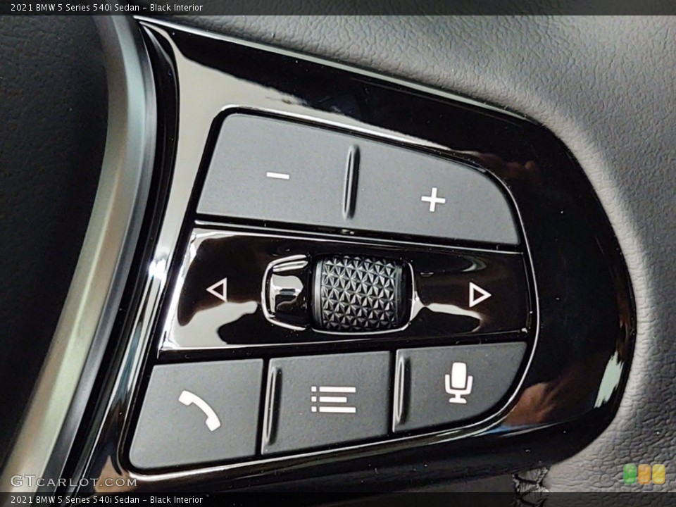 Black Interior Steering Wheel for the 2021 BMW 5 Series 540i Sedan #141145063