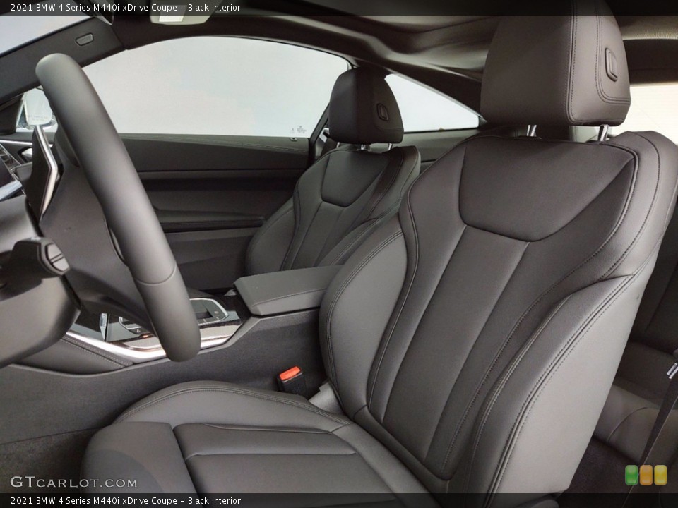 Black Interior Front Seat for the 2021 BMW 4 Series M440i xDrive Coupe #141145372