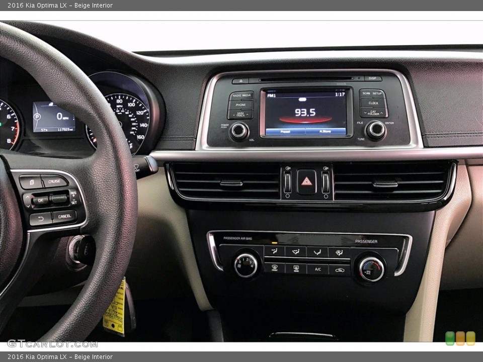 Beige Interior Controls for the 2016 Kia Optima LX #141145558