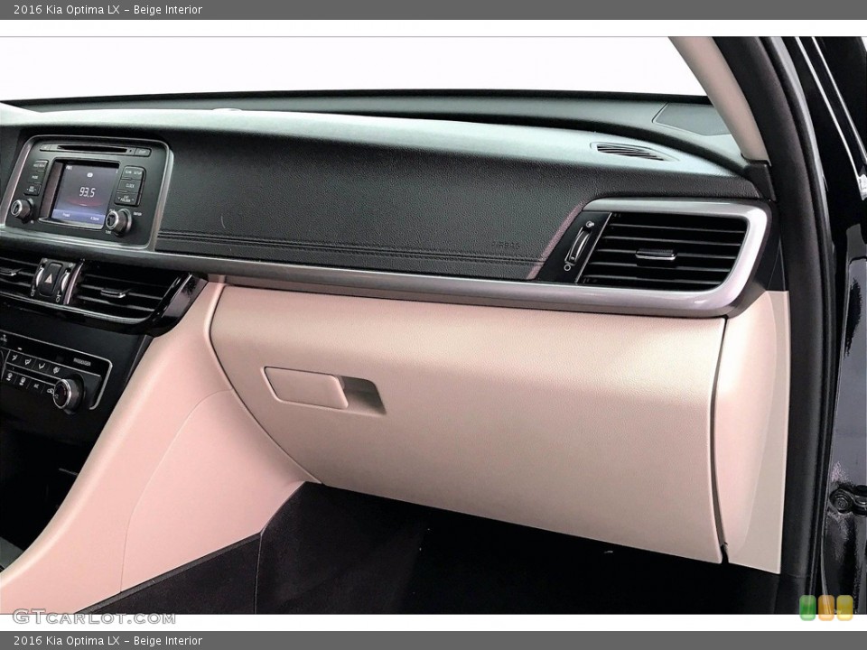 Beige Interior Dashboard for the 2016 Kia Optima LX #141145705