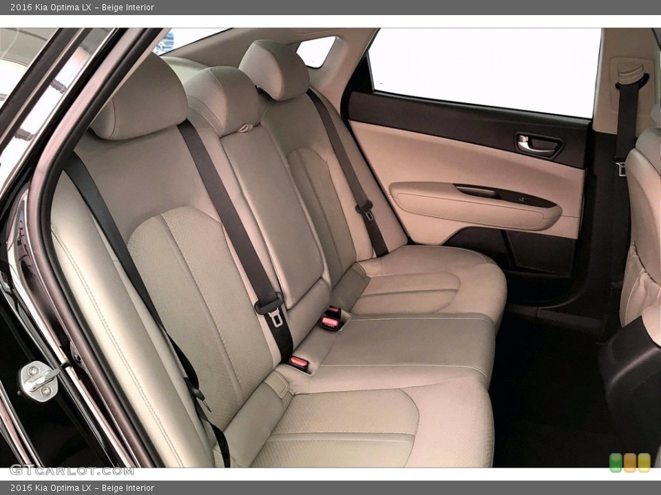 Beige Interior Rear Seat for the 2016 Kia Optima LX #141145744