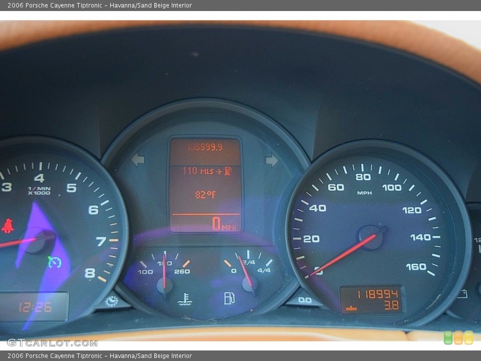 Havanna/Sand Beige Interior Gauges for the 2006 Porsche Cayenne Tiptronic #141147938