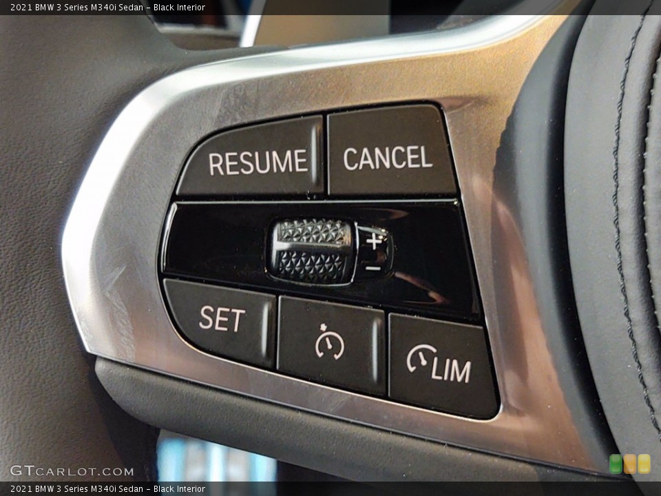 Black Interior Steering Wheel for the 2021 BMW 3 Series M340i Sedan #141148313