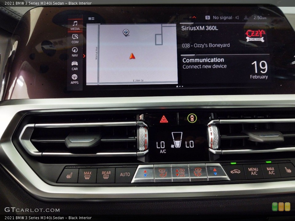 Black Interior Controls for the 2021 BMW 3 Series M340i Sedan #141148403