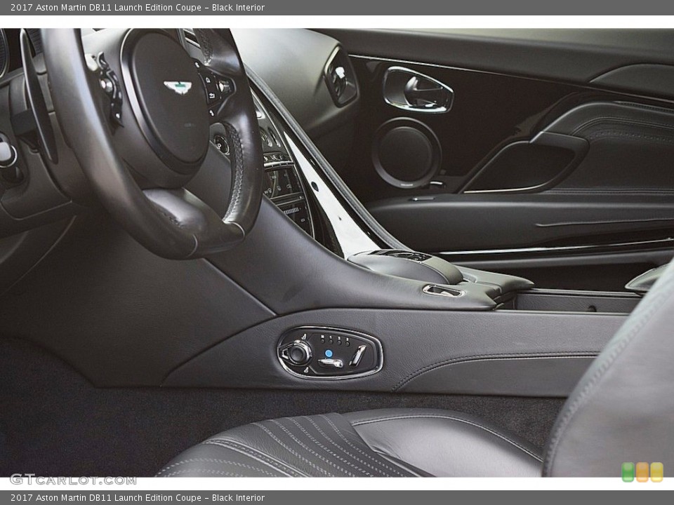 Black Interior Front Seat for the 2017 Aston Martin DB11 Launch Edition Coupe #141148406