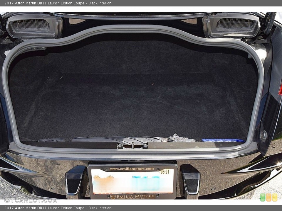Black Interior Trunk for the 2017 Aston Martin DB11 Launch Edition Coupe #141148893