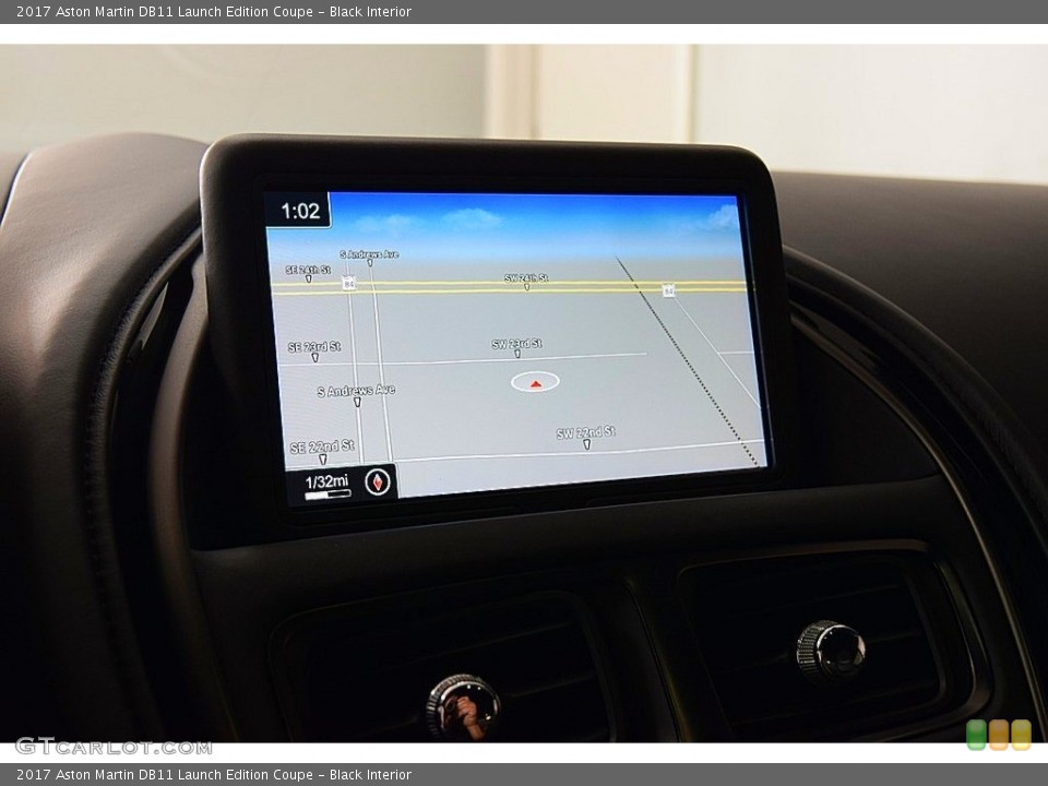 Black Interior Navigation for the 2017 Aston Martin DB11 Launch Edition Coupe #141148988