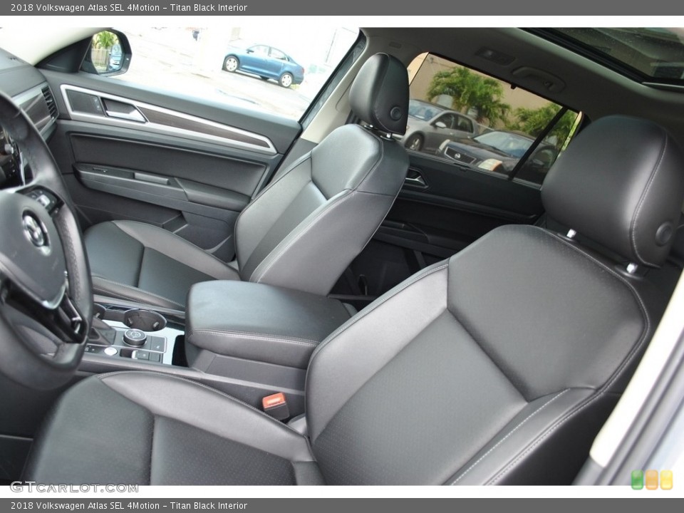 Titan Black Interior Front Seat for the 2018 Volkswagen Atlas SEL 4Motion #141149453
