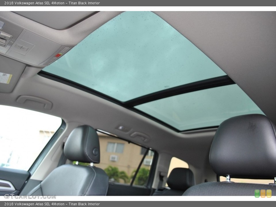 Titan Black Interior Sunroof for the 2018 Volkswagen Atlas SEL 4Motion #141149516