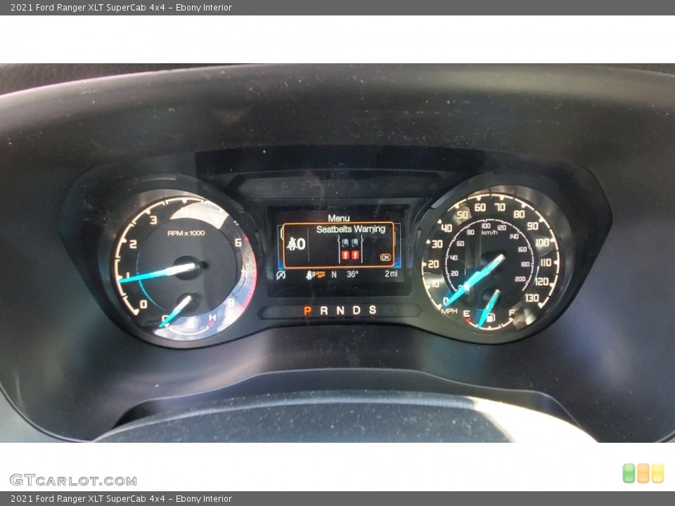 Ebony Interior Gauges for the 2021 Ford Ranger XLT SuperCab 4x4 #141156305
