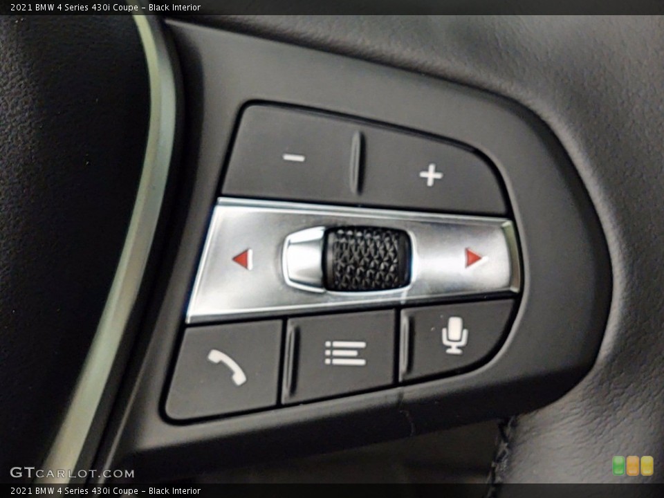 Black Interior Steering Wheel for the 2021 BMW 4 Series 430i Coupe #141156696