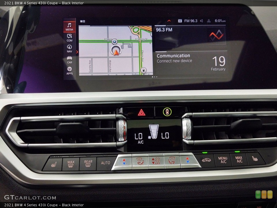 Black Interior Controls for the 2021 BMW 4 Series 430i Coupe #141156735