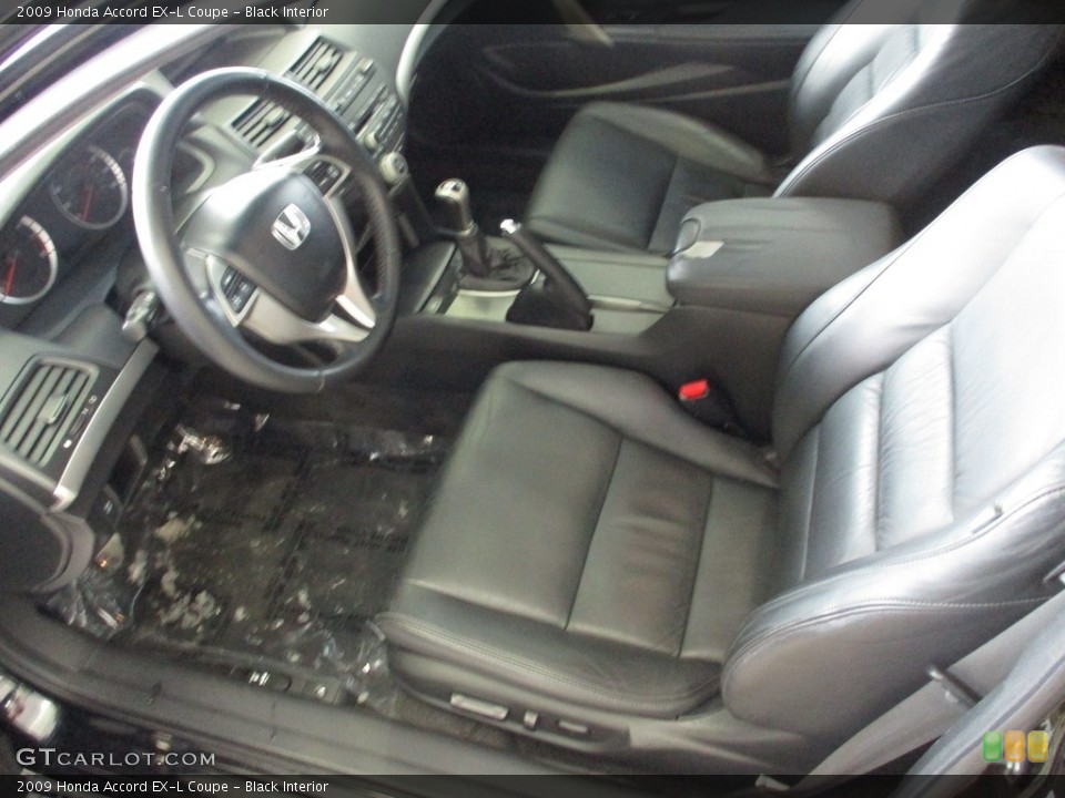 Black Interior Front Seat for the 2009 Honda Accord EX-L Coupe #141156777