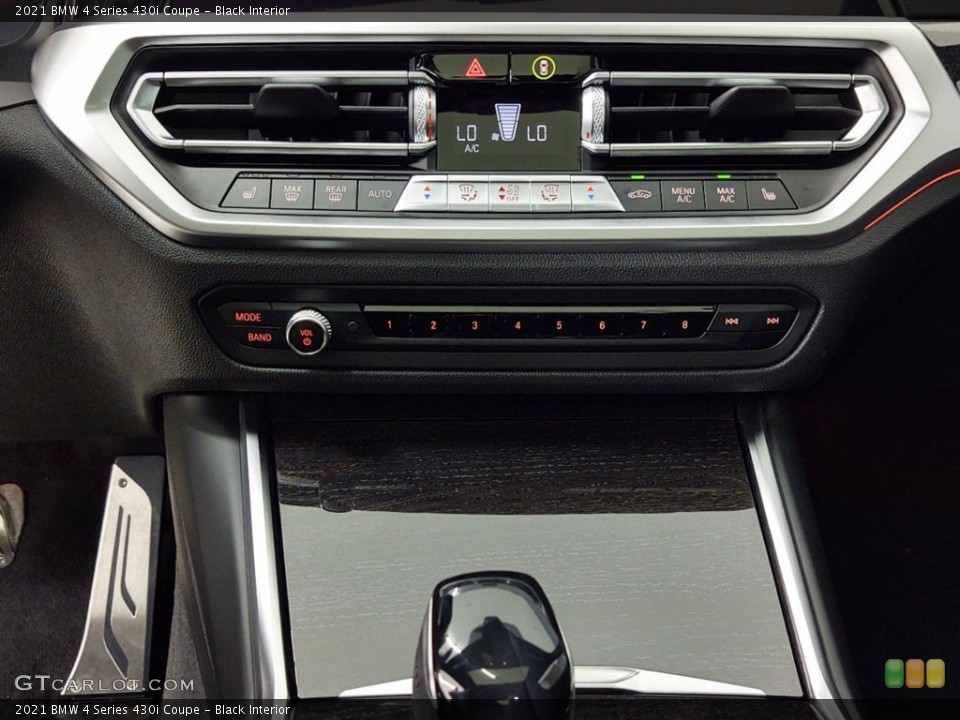 Black Interior Controls for the 2021 BMW 4 Series 430i Coupe #141156789