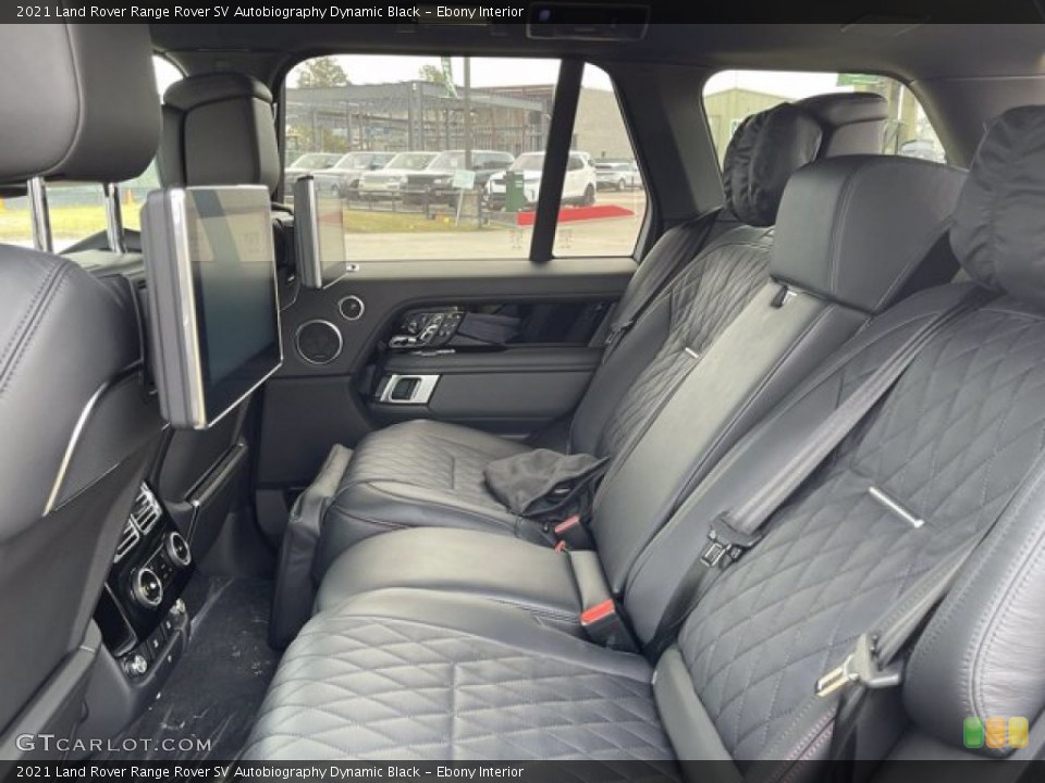 Ebony Interior Rear Seat for the 2021 Land Rover Range Rover SV Autobiography Dynamic Black #141157251