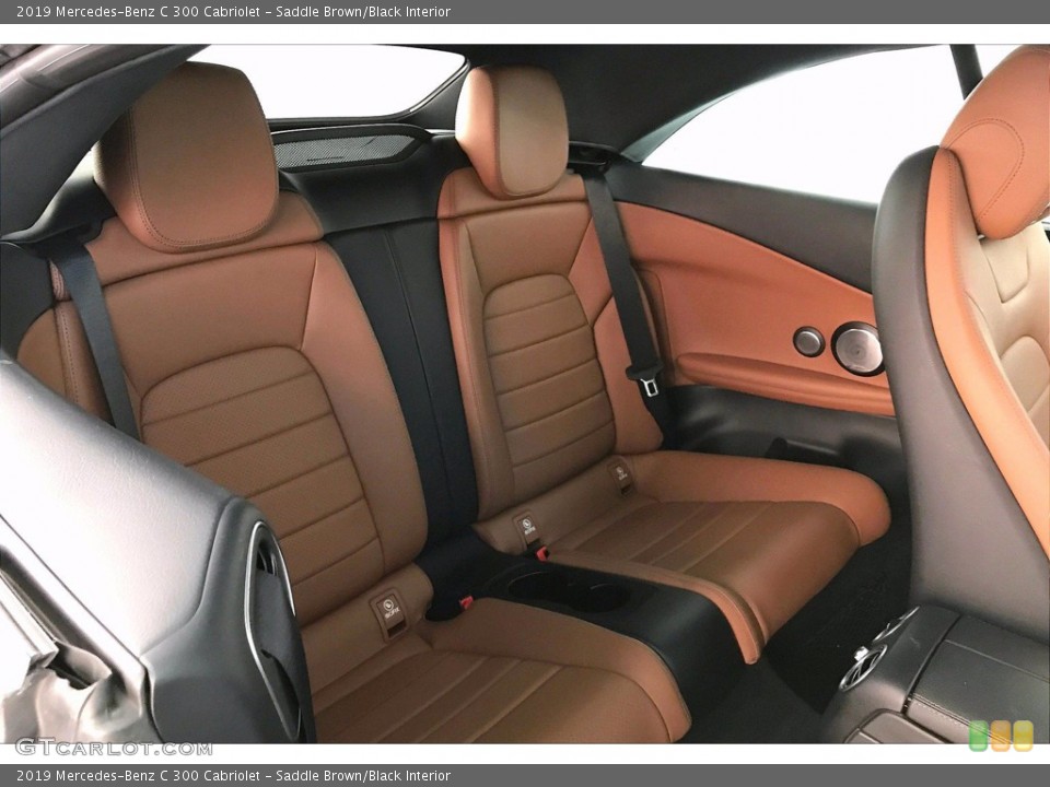 Saddle Brown/Black Interior Rear Seat for the 2019 Mercedes-Benz C 300 Cabriolet #141157266